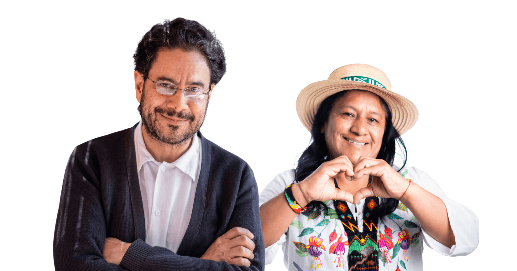 Iván Cepeda Castro y Aída Quilcué